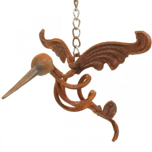 Floristik24 Déco de jardin colibri oiseau en métal patiné à suspendre 24×19cm
