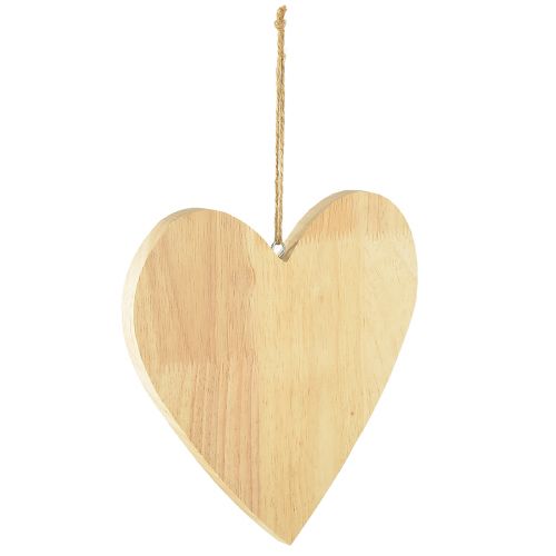 Article Coeurs en bois à peindre cintres décoratifs coeur naturel 20x20cm 3pcs