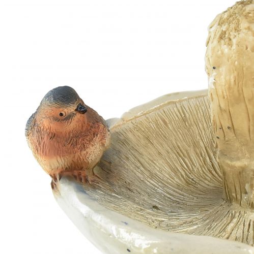 Article Champignon décoratif avec oiseau déco automne à suspendre Ø15cm H12cm