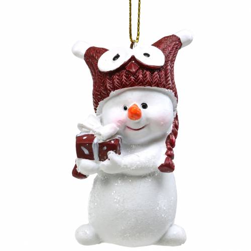 Floristik24 Décorations de sapin de Noël bonhomme de neige à accrocher 8cm 4pcs