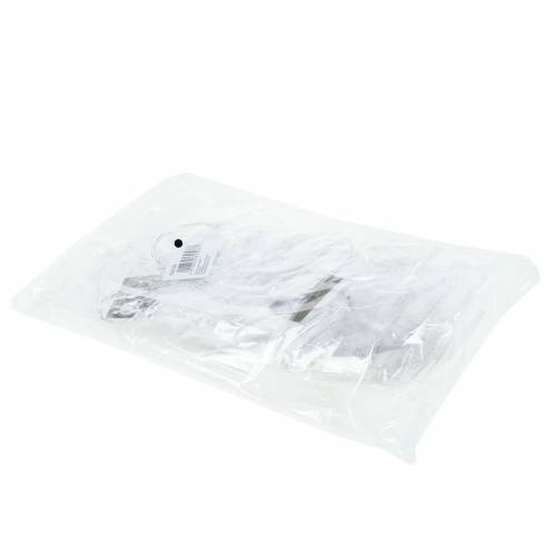 Floristik24 Flocon de neige à suspendre 11cm transparent, paillettes 12pcs