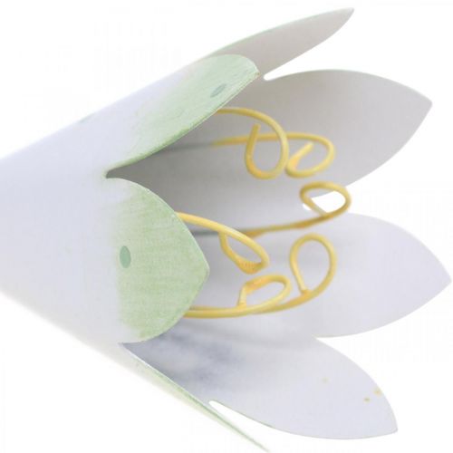 Floristik24 Fleurs à suspendre, décoration printanière, pendentif métal H7,5cm 4pcs