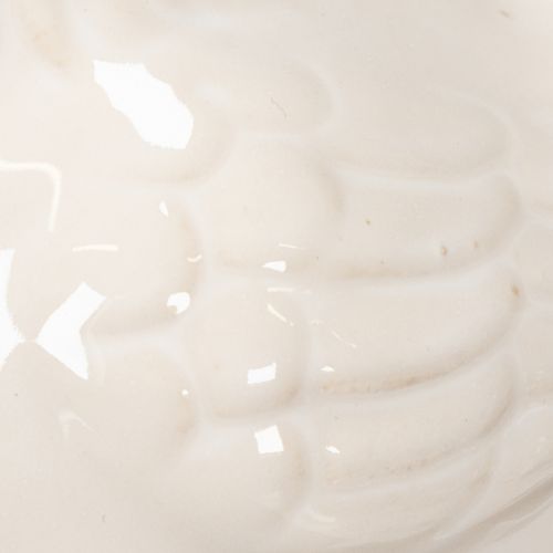 Article Figurine de poulet, émaillée brillante, pour décoration intérieure moderne, 17 cm, lot de 2