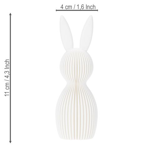 Article Figurine décorative de lapin pour une décoration de Pâques moderne, 11 cm, lot de 4