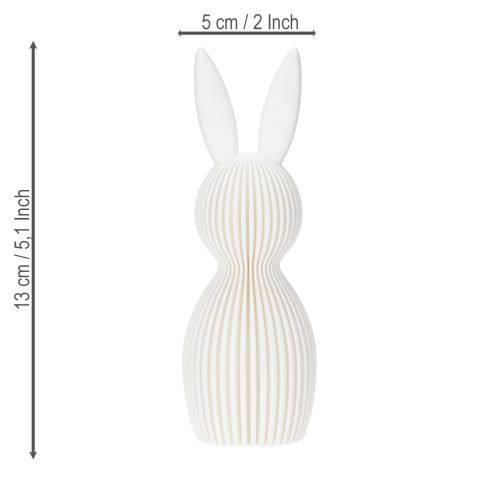 Article Figurine décorative de lapin à l'aspect plié, idéale pour un intérieur moderne, salon ou bureau, 13 cm, lot de 3.