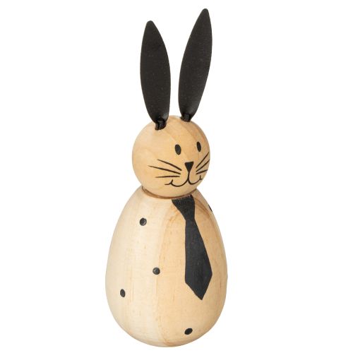 Lapin décoratif au design simple, idéal pour égayer votre salon au printemps, 12 cm, lot de 2.