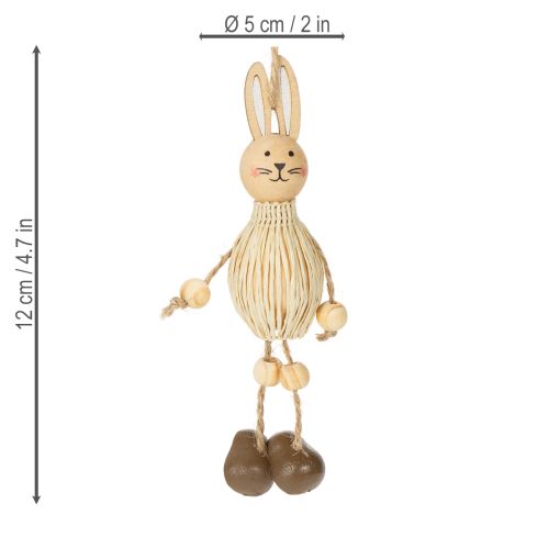 Article Décorations de Pâques à suspendre en forme de lapin, 12 cm, lot de 4