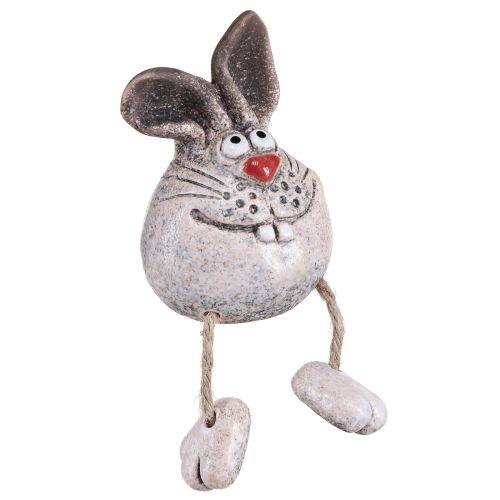 Floristik24 Lapin de Pâques céramique bord d'étagère 6,5×7×9,5cm 3pcs