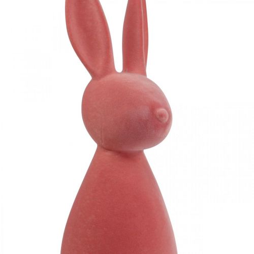 Déco Lapin Déco Lapin de Pâques Floqué Orange Abricot H69cm