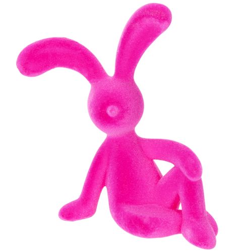 Floristik24 Lapin décoratif assis, idéal pour apporter une touche printanière à votre salon ou bureau, 22 cm, lot de 2.