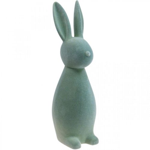 Lapin Décoratif Lapin de Pâques Décoratif – 2ème Choix – Floqué Gris-Vert H47cm