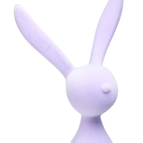 Floristik24 Tabouret Edge Bunny Floqué Lapin de Pâques assis – 2e choix – Lilas 56 cm
