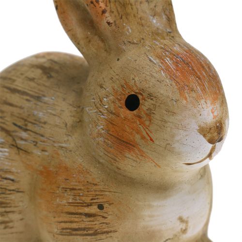 Floristik24 Lapin en céramique nature 7cm x 8cm 6pcs