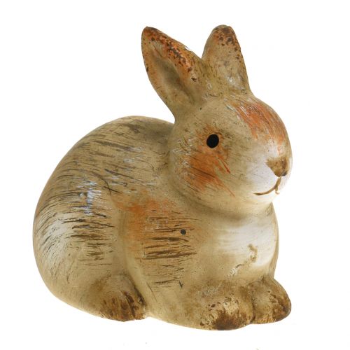 Floristik24 Lapin en céramique nature 7cm x 8cm 6pcs