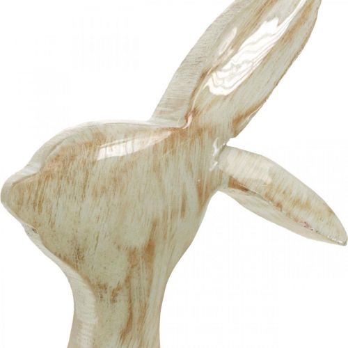 Article Figurine de décoration, lapin, décoration de printemps, Pâques, décoration bois 30,5 cm