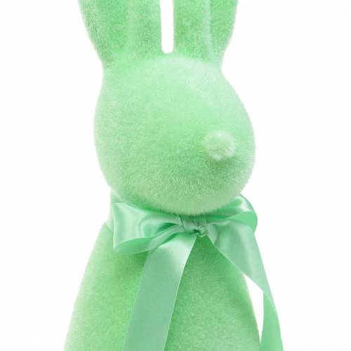 Floristik24 Lapin floqué vert menthe H42cm