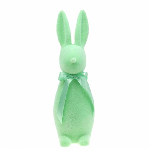 Floristik24 Lapin floqué vert menthe H42cm