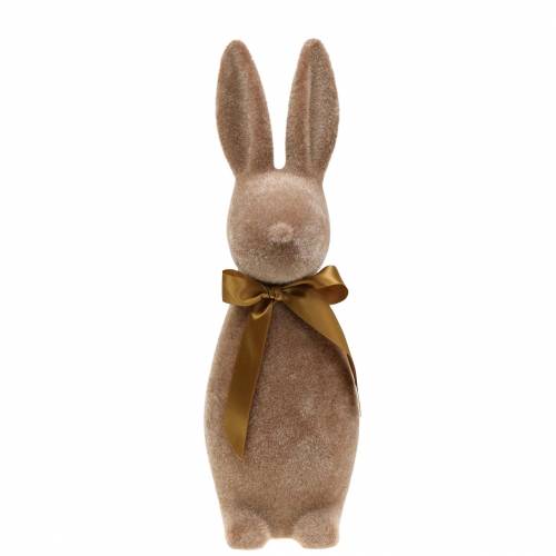 Floristik24 Lapin floqué marron H42cm