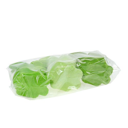 Floristik24 Lapin floqué vert 15cm 3pcs