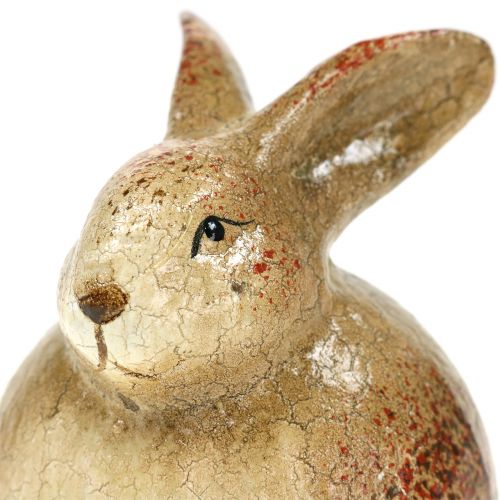 Floristik24 Lapin décoratif en céramique marron 5cm x 7cm