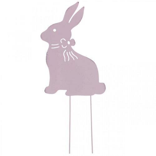Article Piquet de jardin piquet de lit lapin en métal lilas 17×28,5cm