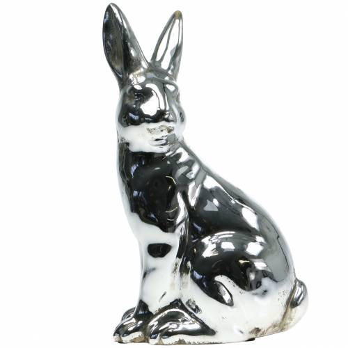 Floristik24 Lapin argent antique H31cm