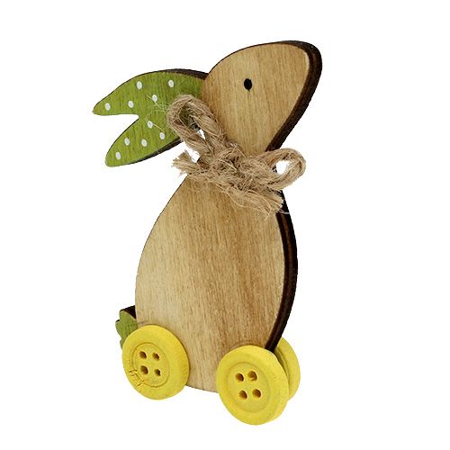 Floristik24 Figurine de lapin en bois assortie. 9cm 24 pièces