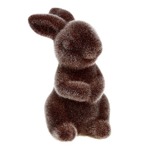 Floristik24 Lapin marron 5cm floqué 2pcs