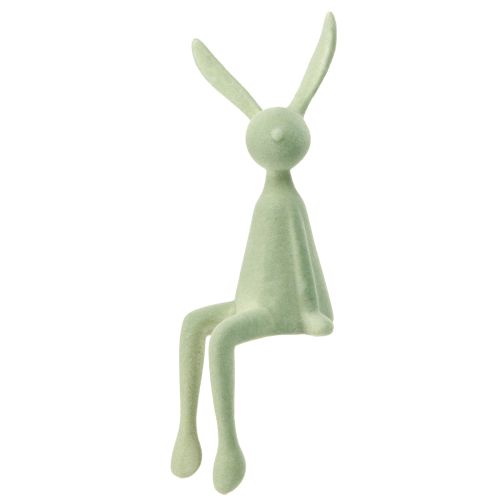 Floristik24 Tabouret Rabbit Edge Lapin de Pâques floqué – 2e choix – Vert marron 28 cm 3 pièces