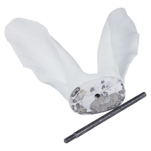 Floristik24 Décoration de lapin oreilles de lapin pierre artificielle blanche 31×9,5×41cm