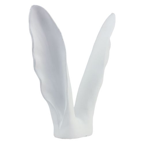 Floristik24 Décoration de lapin oreilles de lapin pierre artificielle blanche 31×9,5×41cm