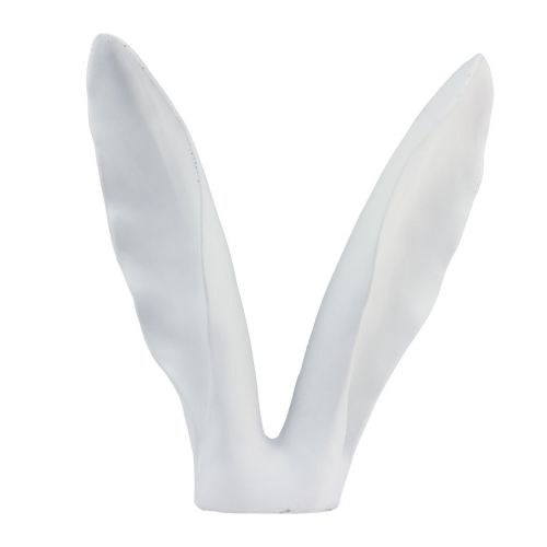 Floristik24 Décoration lapin oreilles de lapin polyrésine blanche 29×7,5×31,5cm