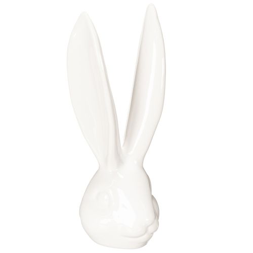 Figurine décorative en forme de tête de lapin, idéale pour une décoration de Pâques élégante dans les intérieurs modernes, 22 cm
