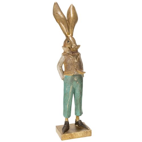 Figurine de lapin habillée pour une décoration intérieure harmonieuse et saisonnière, 53 cm