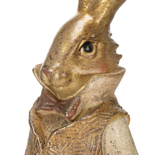 Article Figurine de lapin habillée pour une décoration intérieure harmonieuse et saisonnière, 53 cm