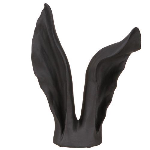 Floristik24 Décoration d&#39;oreilles de lapin Lapin de Pâques en noir 20 cm x 7,5 cm x 29 cm