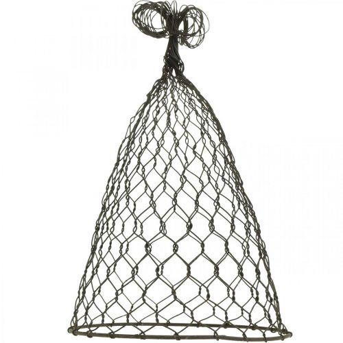 Article Capot fil, cloche décorative, treillage en métal Marron H25cm Ø16cm