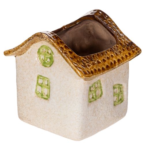Article Pot en céramique Maison style rustique pour ambiance chaleureuse 11cm
