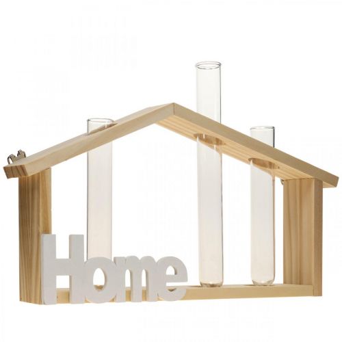 Floristik24 Décoration murale bois déco home éprouvette 27,5x4,5x14,5cm