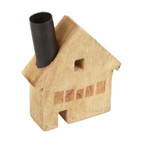 Floristik24 Bougeoir décoratif en bois pour maison décorative noir 10,5×3,5×13cm