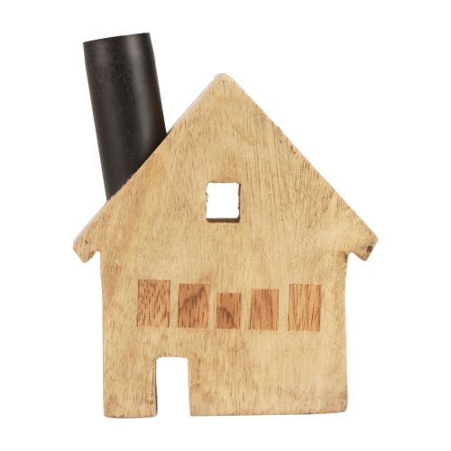 Article Bougeoir décoratif en bois pour maison décorative noir 10,5×3,5×13cm