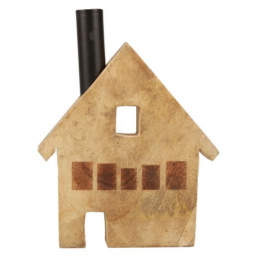 Article Bougeoir décoratif en bois pour maison, noir, 16,5 × 3,5 cm × 22 cm