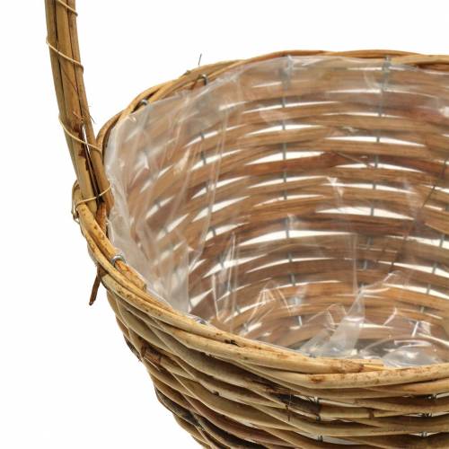 Floristik24 Panier anse en saule Ø20/24/30cm panier cadeau naturel lot de 3