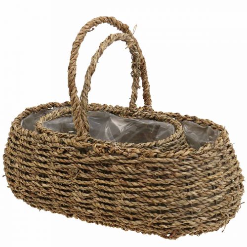 Article Panier à plantes avec anse panier à fleurs L23/35cm lot de 2