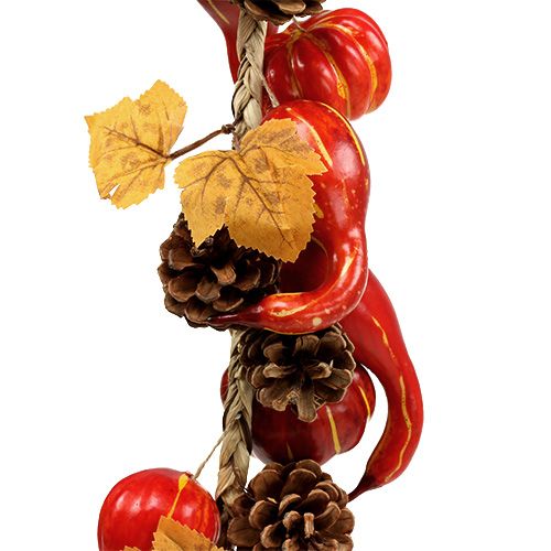 Floristik24 Guirlande d'automne coloquintes, cônes 60 cm