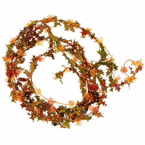 Floristik24 Guirlande d'automne orange 3m