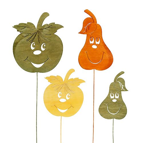 Plug d&#39;automne pomme, poire mixte cul. L33cm 12pcs