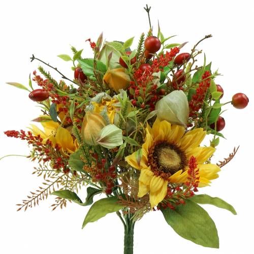 Floristik24 Bouquet de tournesols d&#39;automne Ø30cm