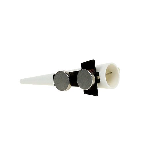 Article Pin's pour hommes avec aimant Blanc, mat