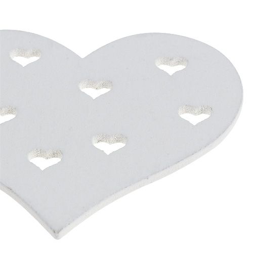 Article Mélange de cœurs blancs 3,3cm - 7cm 54P